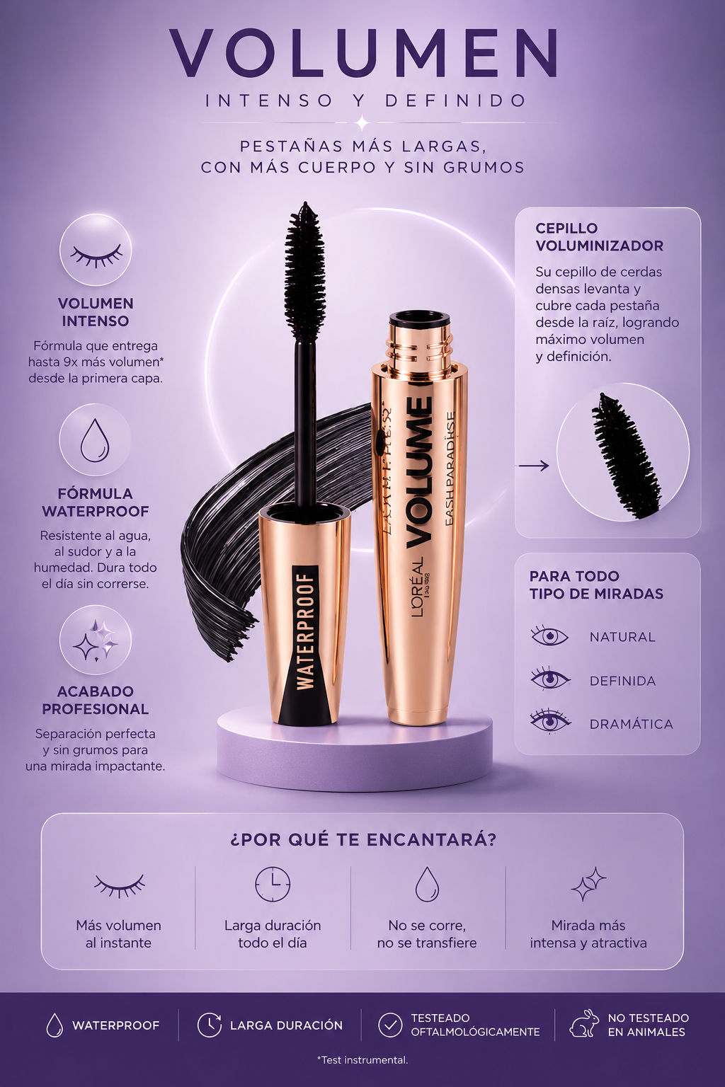 Características destacadas de Flamenco Mega Volume