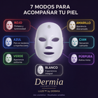 LUZE™ by DERMIA | Máscara facial LED recargable de 7 colores