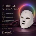 LUZE™ by DERMIA | Máscara facial LED recargable de 7 colores